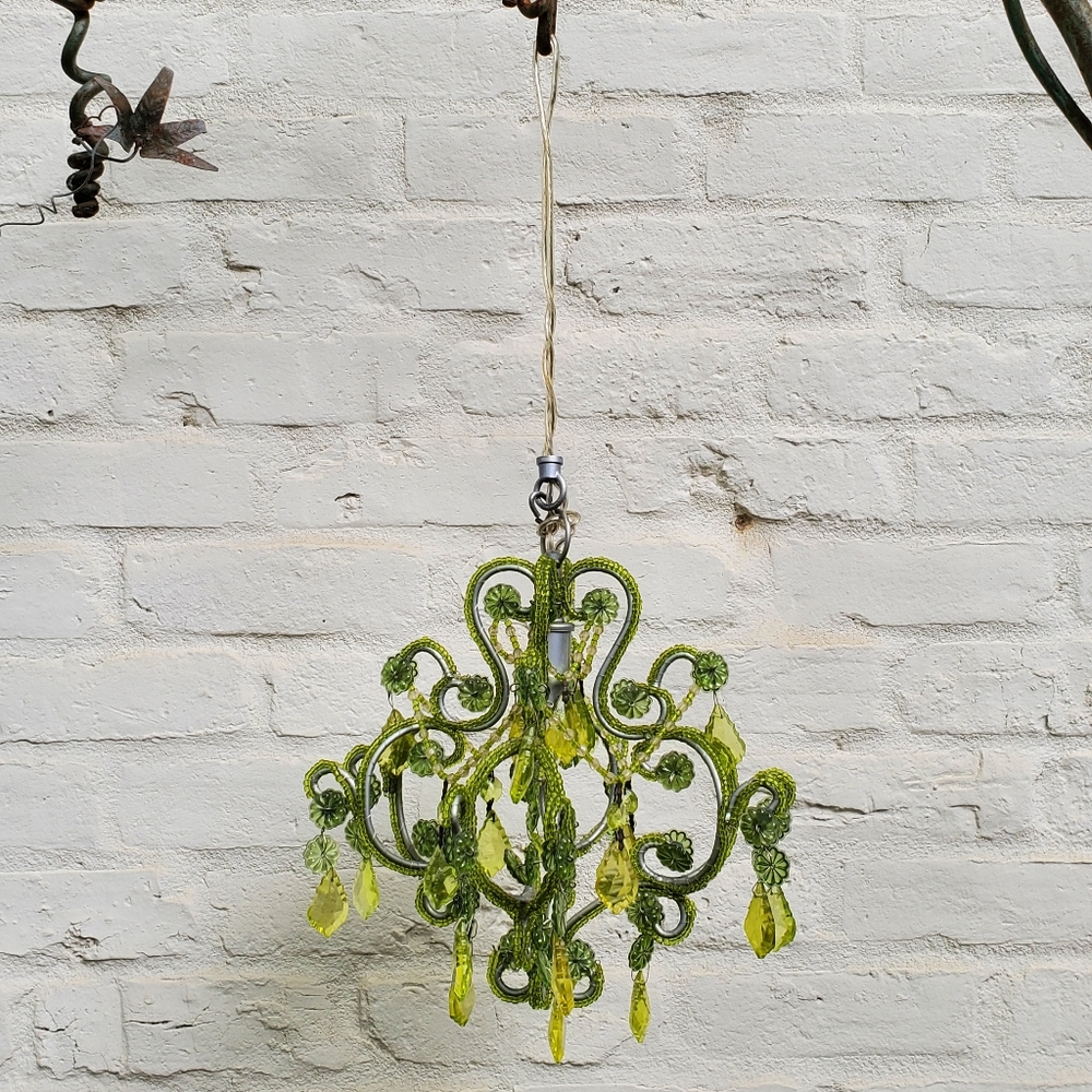 Lime green Mini-Chandelier